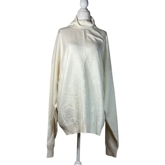 Fear of God Eternal Merino Wool Turtleneck in Cream XX-Large/2X New Unisex Top - Picture 6 of 14
